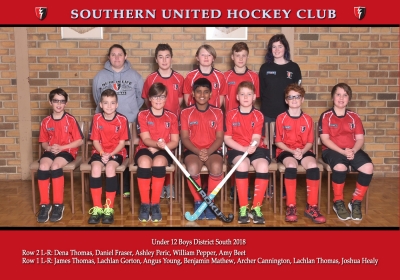 UNDER 12 BOYS DISTRICT SOUTH