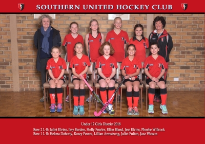 UNDER 12 GIRLS DISTRICT