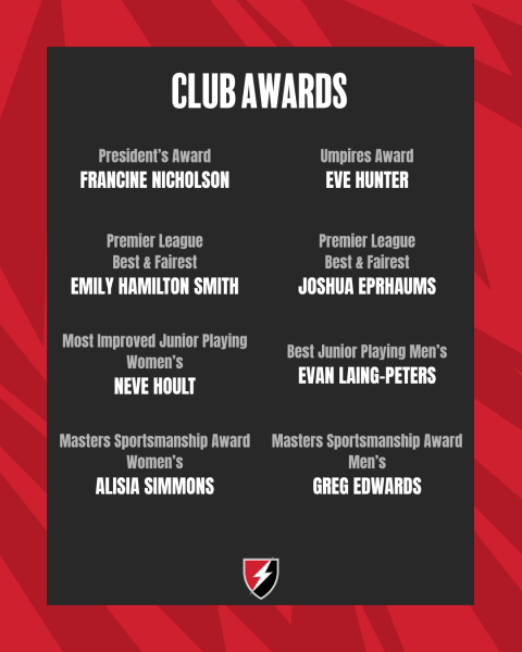 2025 Award Winners - Club Awards