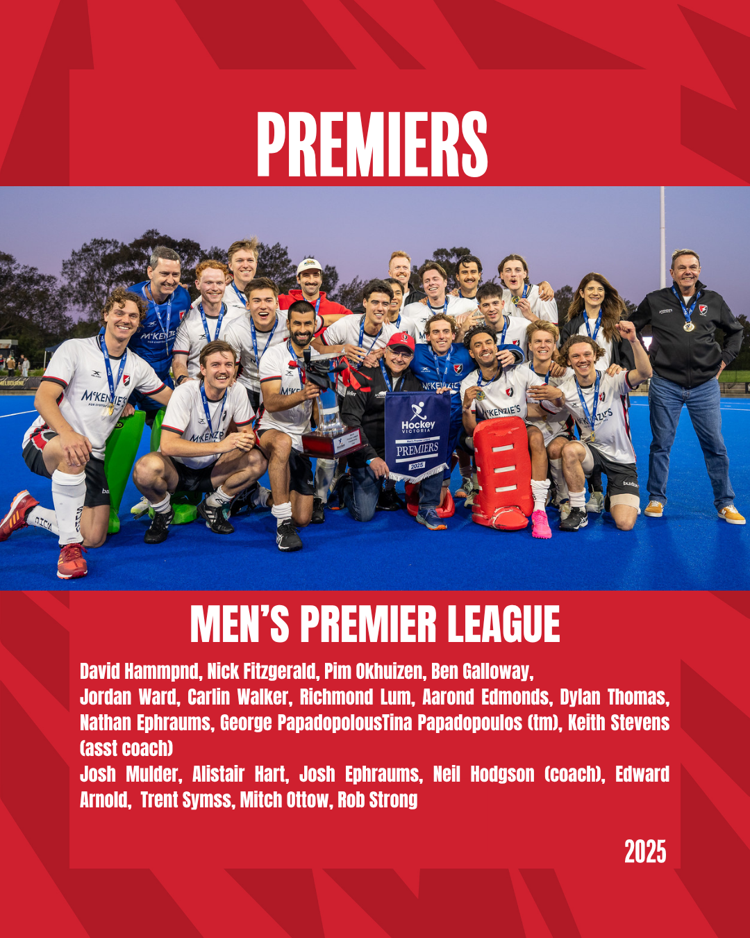 2025 Outdoor Premier League Men Premiers