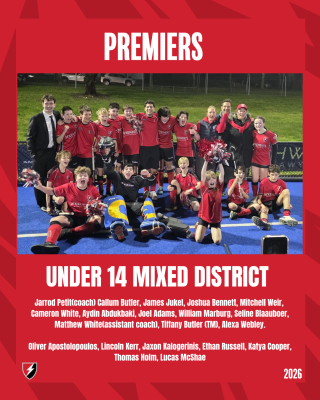 2026 Premierships - 2026 Premiers u14 District