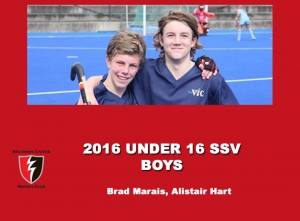 2016 Junior Vic Under 16 SSV Boys