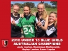 2016 Junior Vic Under 13 girls blue